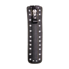 glissière gamma avec protection en cuir noir - haix