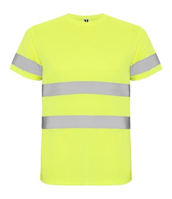 T-shirt de travail Delta haute visibilité jaune - Roly