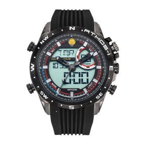 Herenhorloge chrono alarm ATHOS 1 zwart - Patrouille de France