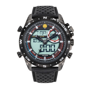 MONTRE PATROUILLE DE FRANCE ATHOS 1 cuir noir