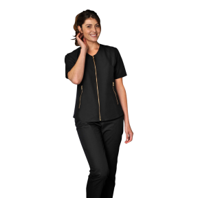 Tunique femme manches courtes Zelie Noir - SNV