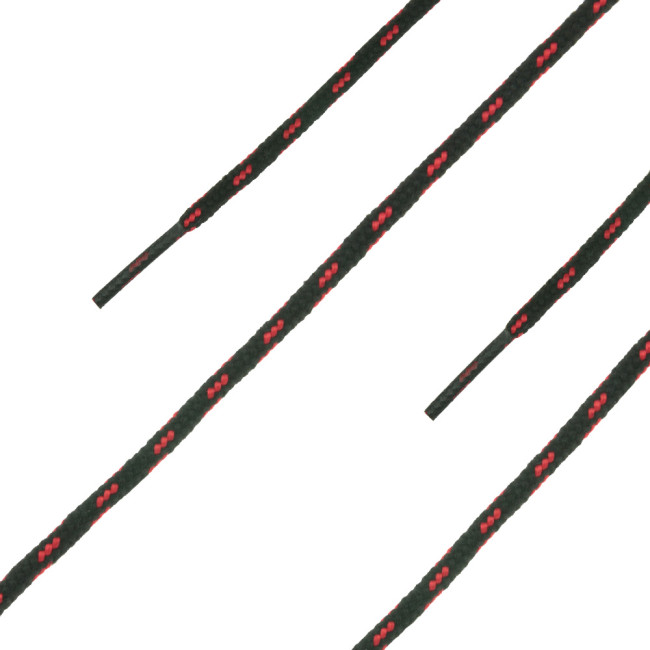 Schnürsenkel Safety Low/Mid, schwarz - rot schwarz - Haix