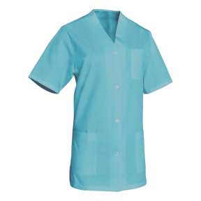 Tuniek met drukknopen korte mouwen Viviane Blauw - SNV