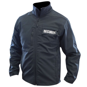 Schwarze Softshell-Jacke für Sicherheitskräfte - PATROL