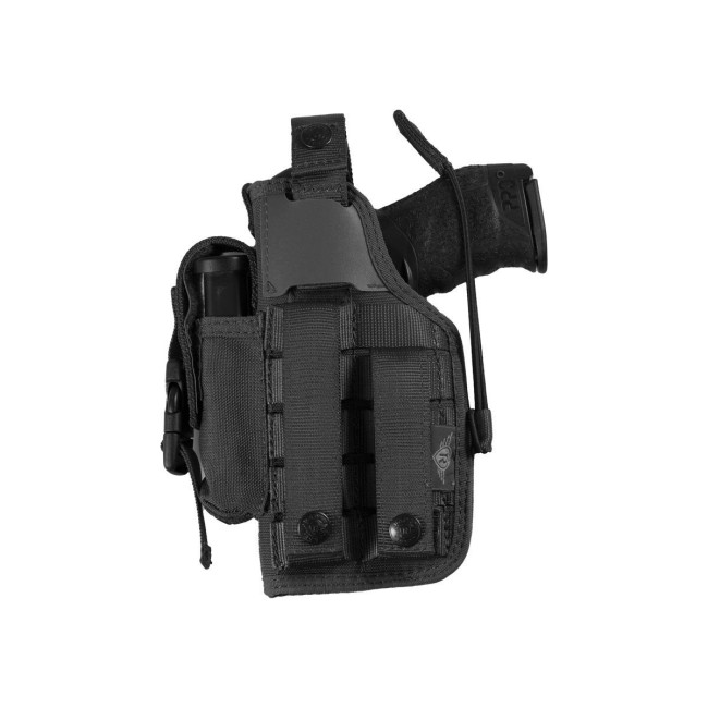 Holster BDU MOLLE tweezijdig zwart - Radar