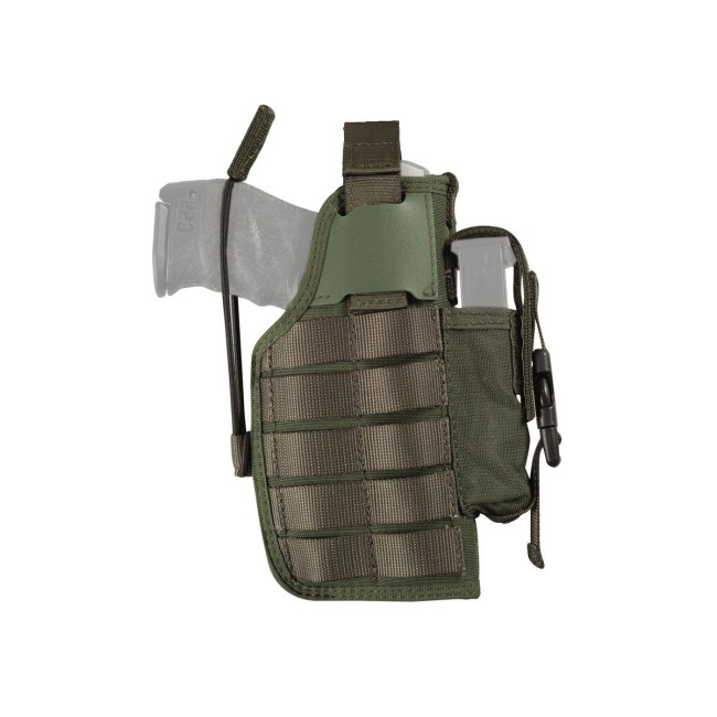 Holster BDU MOLLE tweezijdig olijfgroen - Radar