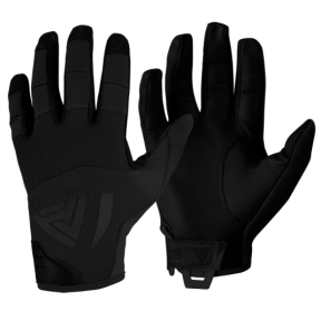 Gants durs en cuir véritable noir - Direct Action