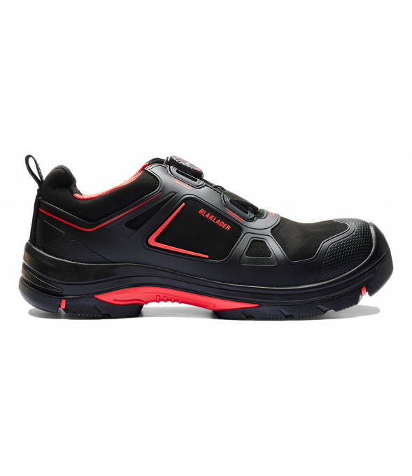 Chaussures de sécurité Gecko S3 SRC HRO ESD Noir et rouge - Blaklader