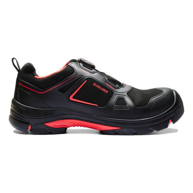 Chaussures de sécurité Gecko S3 SRC HRO ESD Noir et rouge - Blaklader