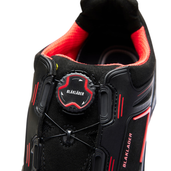 Buty ochronne Gecko S3 SRC HRO ESD Czarne i czerwone - Blaklader