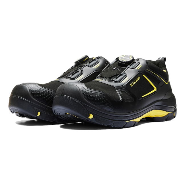 Chaussures de sécurité Gecko S3 SRC HRO ESD Noir et jaune - Blaklader