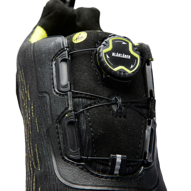Chaussures de sécurité Cradle S1P SRC ESD Noir et jaune fluo - Blaklader