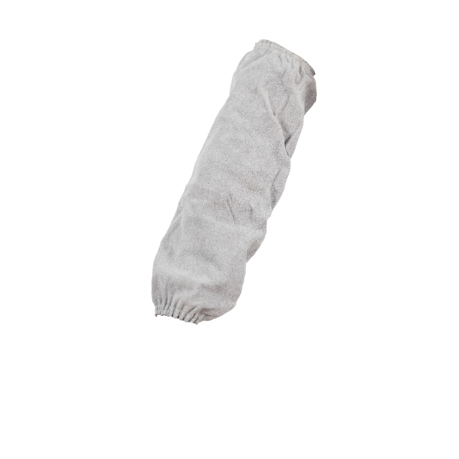 SPAWACZ Białe naręczniki, skóra wołowa, H 40 cm - COVERGUARD