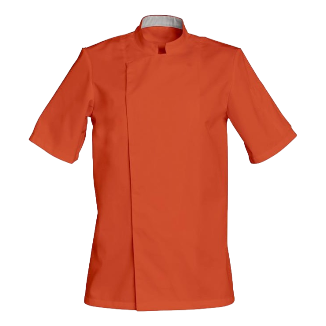 Veste de cuisine manches courtes Cookie Orange - SNV
