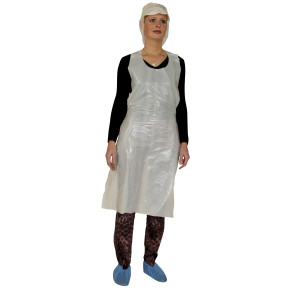Tablier polyéthylène blanc ép.22µ (X100) - COVERGUARD