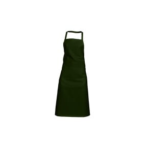 Delantal con peto y bolsillo Valet verde botella - SNV