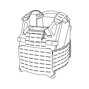 Porte-plaques Spitfire en cordura woodland - Direct Action