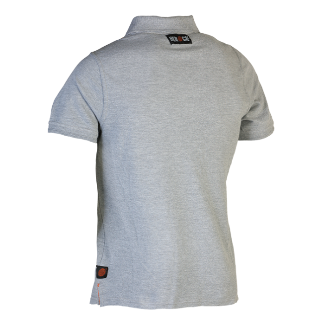 Polo manches courtes Levi Gris chiné - Herock