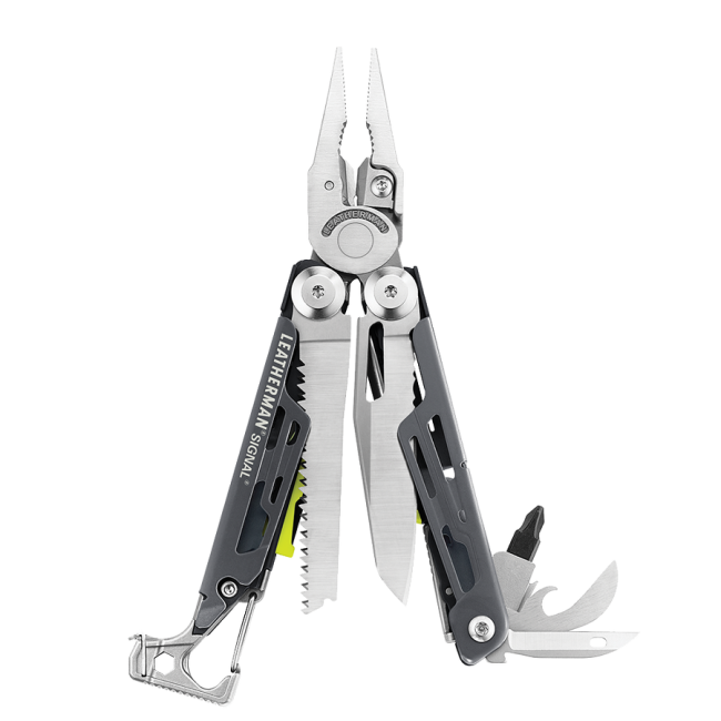 Multifunktionszange mit 19 Werkzeugen Signal in Box Grau - Leatherman