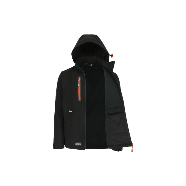 Trystan softshell jas Zwart - Herock
