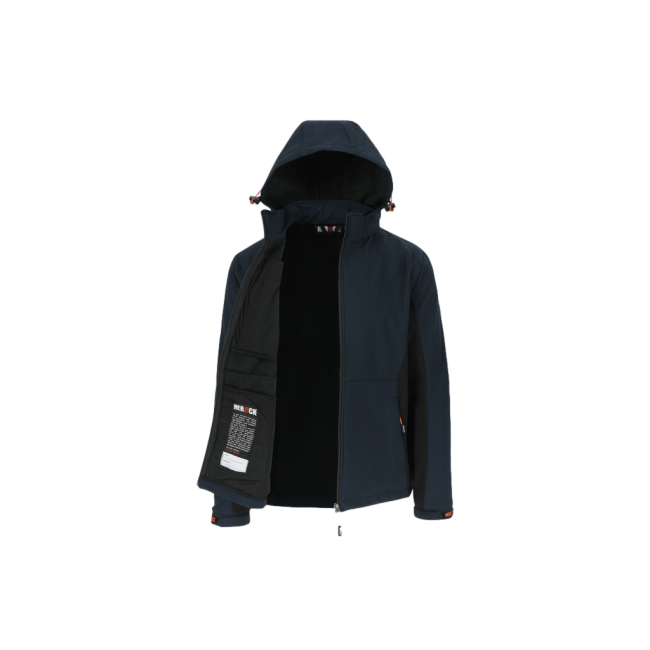 Trystan Softshell-Jacke Marine Blau/Schwarz - Herock