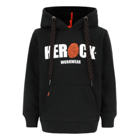 Sweater avec capuchon enfant Hero Kids Noir - Herock