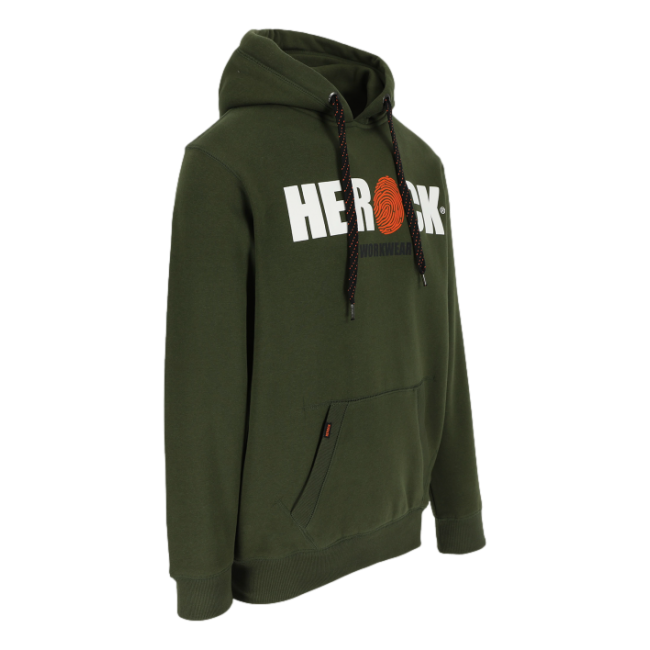 Sweater met capuchon Hero Donkerkaki en zwart - Herock