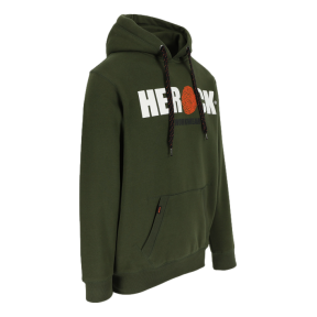 Sweater avec capuchon Hero Kaki foncé et noir - Herock