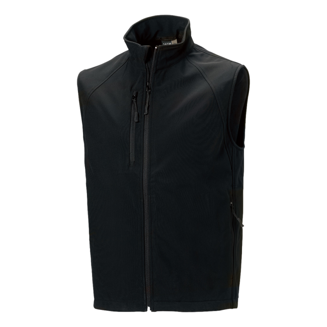 Kamizelka Softshell dla Mężczyzn Czarna - Russell