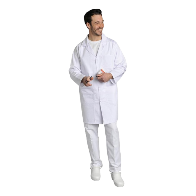 Blouse de travail pression Xavier Gris - SNV