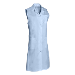 Blouse sans manches polycoton Madona Bleu ciel - SNV