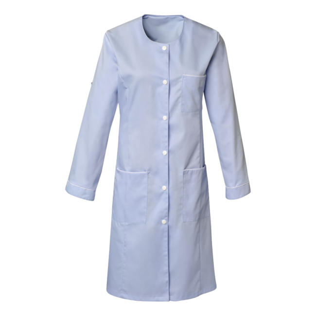 Blouse femme manches réglables Ariana Bleu ciel et blanc - SNV