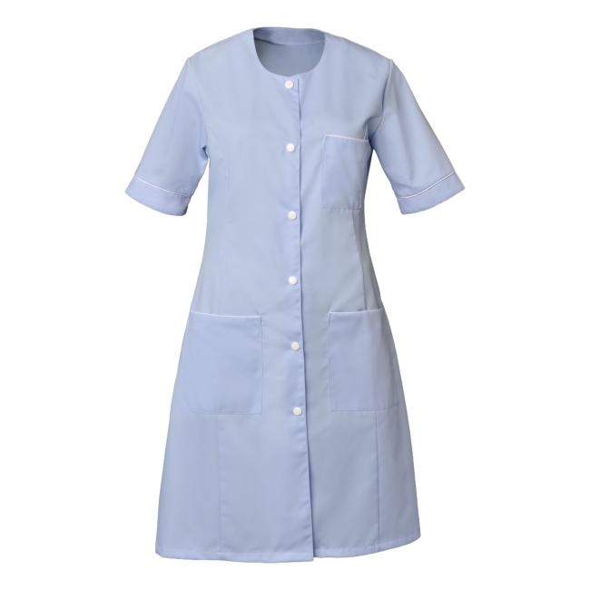 Blouse femme manches courtes Ariana Bleu ciel et blanc - SNV
