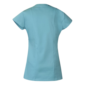 Tunique femme manches courtes Salomé Bleu turquoise - SNV
