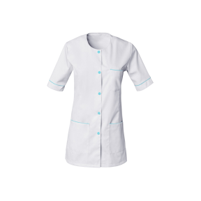 Tuniek dames korte mouwen Taylor Wit en pacifisch blauw - SNV