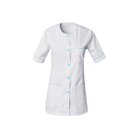 Tunique femme manches courtes Taylor Blanc et bleu pacifique - SNV