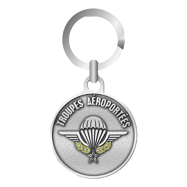 Porte-clés Troupes Aéroportées gris - Army Design by Summit Outdoor