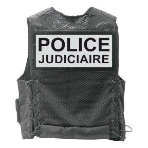 Kamizelka identyfikacyjna służb porządkowych czarna - Patrol Equipement