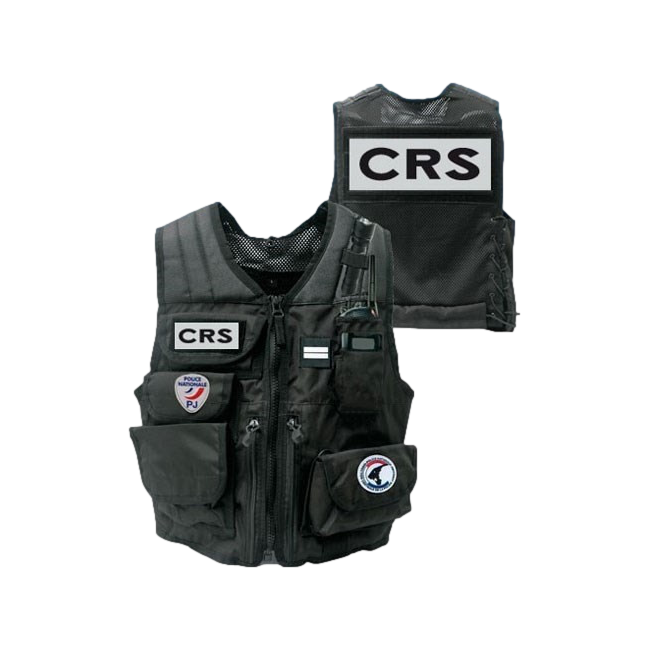 Gilet d'identification forces de l'ordre noir - Patrol