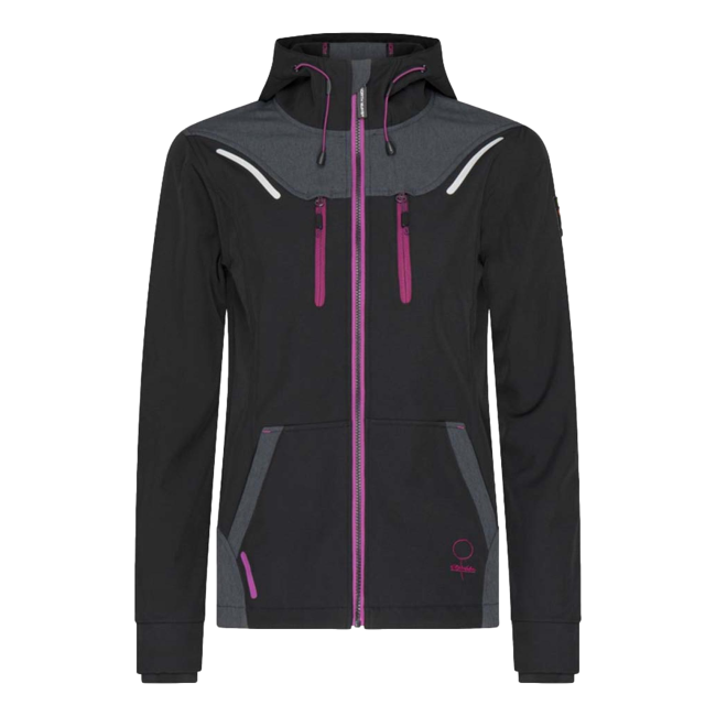 Blouson Florence Noir et fuchsia - North Ways