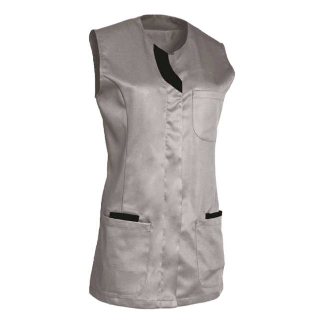 Tunique femme sans manches Lila Gris et noir - SNV
