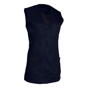 Tunique femme sans manches Lila Bleu shadow et noir - SNV