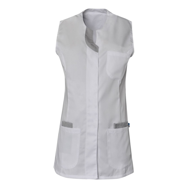 Tunique femme sans manches Lila blanc et gris - SNV