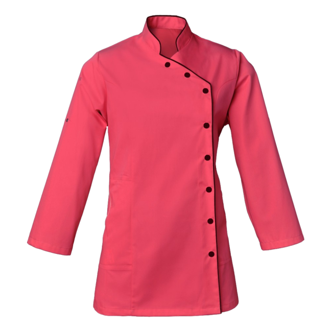 Dames tuniek verstelbare mouwen Odile Fuchsia en zwart - SNV