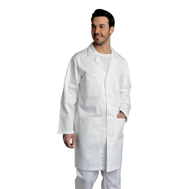 Blouse homme manches longues boutons Antoine Blanc - SNV