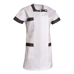 Tunique femme manches courtes Berny Blanc et gris - SNV