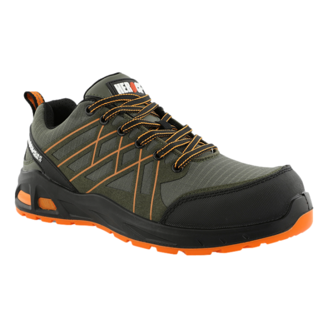 Sicherheitsschuhe niedrig Varro S1P Dunkelkhaki - Herock