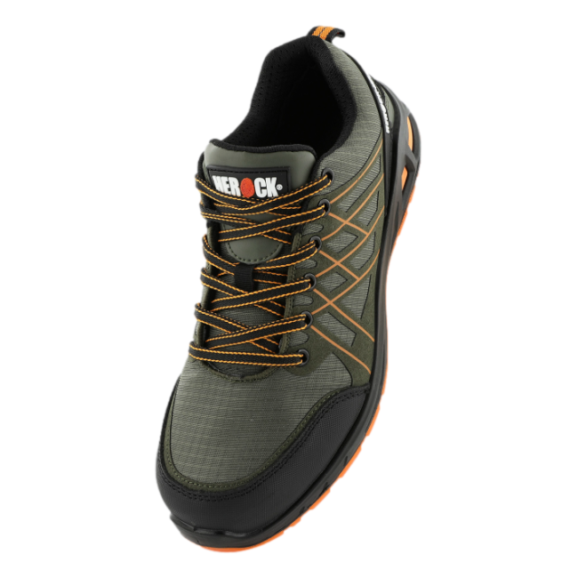 Lage veiligheidssneakers Varro S1P Donkerkaki - Herock