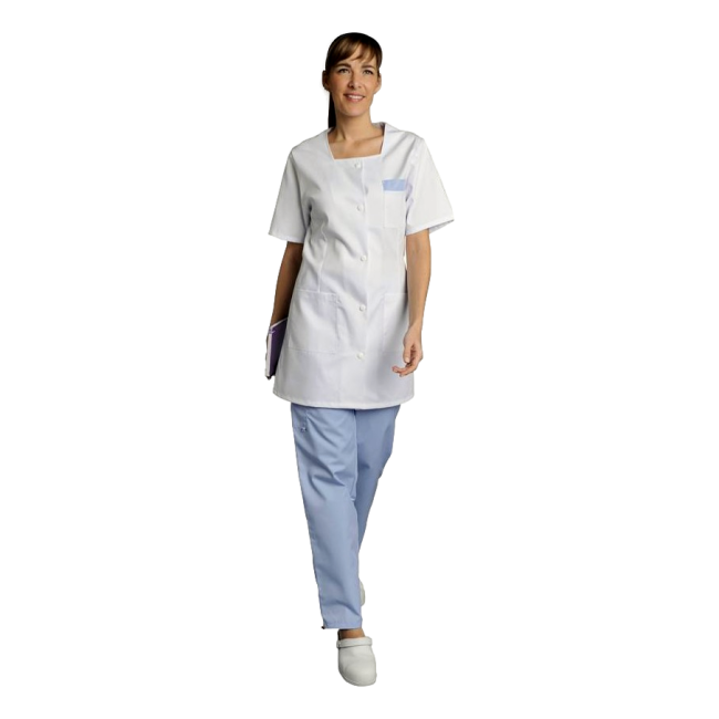 Tunique femme manches courtes Marina Blanc - SNV
