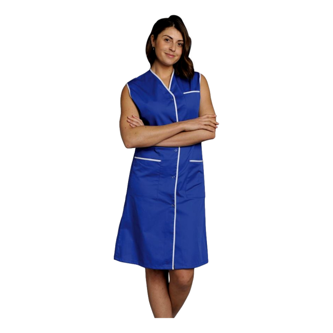 Blouse femme sans manches Sylviane Bleu roi - SNV